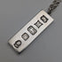 1977 British Sterling Silver Jubilee Ingot Pendant & Sterling Silver Chain, 40g, Troika Designs